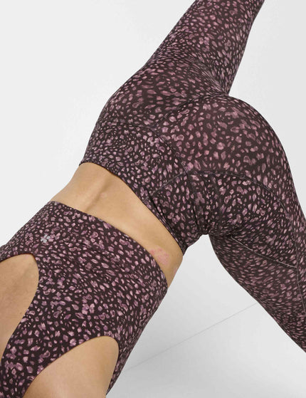 Sweaty Betty Ultimate Studio Voop Bra - Brown Soft Dot Printimages4- The Sports Edit