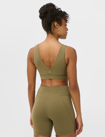 Sweaty Betty Ultimate Studio Voop Light Support Sports Bra - Khaki Brownimages2- The Sports Edit