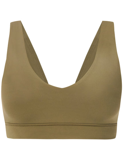 Sweaty Betty Ultimate Studio Voop Light Support Sports Bra - Khaki Brownimages6- The Sports Edit
