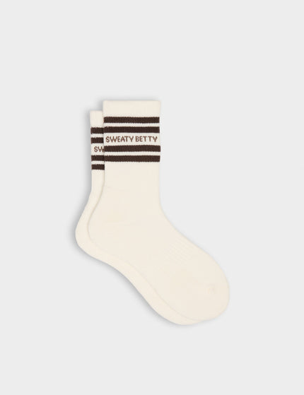 Sweaty Betty Varsity Slogan Socks - Espresso Brownimages1- The Sports Edit
