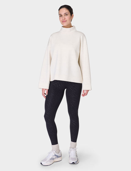 Sweaty Betty Wind Down Funnel Neck Sweatshirt - White Marlimages7- The Sports Edit