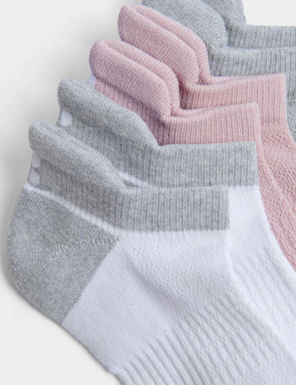 Sweaty Betty Workout Trainer Socks 3 Pack - Light Grey Marlimages2- The Sports Edit