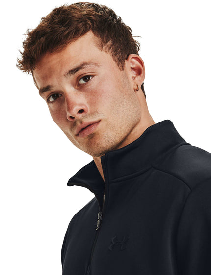 Under Armour Armour Fleece 1/4 Zip - Black/Blackimages3- The Sports Edit