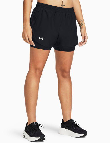 Under Armour Fly-By 2-in-1 Shorts - Black/Reflectiveimages2- The Sports Edit