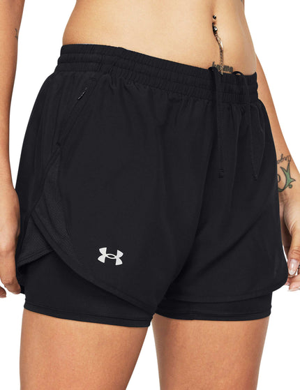 Under Armour Fly-By 2-in-1 Shorts - Black/Reflectiveimages1- The Sports Edit