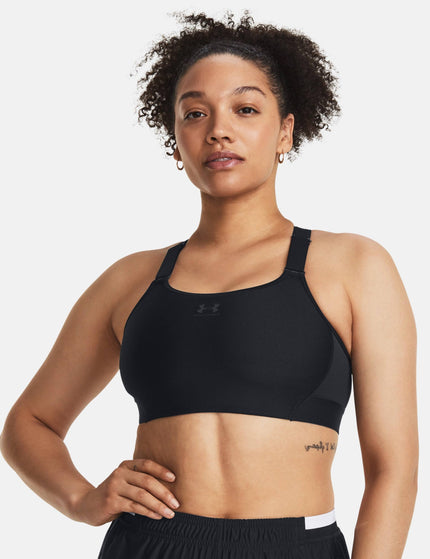 Under Armour HeatGear Armour High Sports Bra - Black/Jet Greyimages4- The Sports Edit
