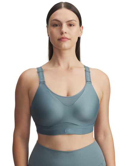 Under Armour Infinity 2.0 High Sports Bra - Jasper Blue/Serpentineimages1- The Sports Edit