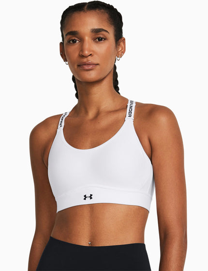 Under Armour Infinity 2.0 Mid Sports Bra - White/Blackimages1- The Sports Edit