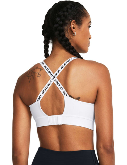 Under Armour Infinity 2.0 Mid Sports Bra - White/Blackimages2- The Sports Edit