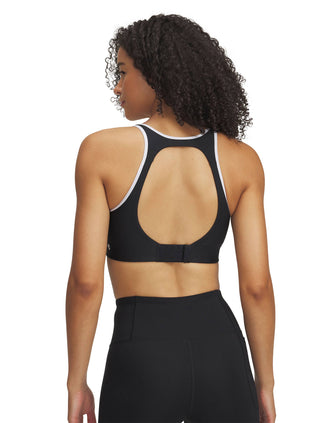 Infinity Mid Piped Sports Bra - Black/White