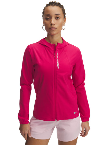 Under Armour OutRun The Storm Jacket - Shaded Fuchsia/Reflectiveimages1- The Sports Edit