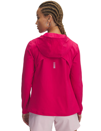 Under Armour OutRun The Storm Jacket - Shaded Fuchsia/Reflectiveimages2- The Sports Edit