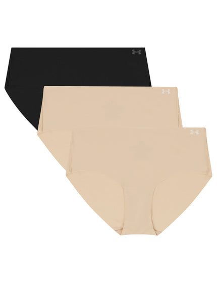 Under Armour Pure Stretch 3-Pack No Show Hipster - Nude/Blackimages1- The Sports Edit