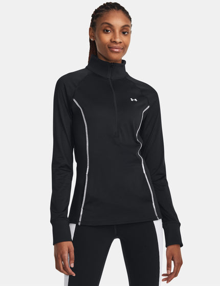 Under Armour Train Cold Weather 1/2 Zip - Black/Whiteimages1- The Sports Edit