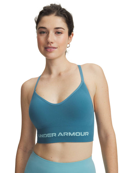 Under Armour Vanish Seamless Low Light Support Sports Bra - Boundless Blue/Blue Hazeimages1- The Sports Edit