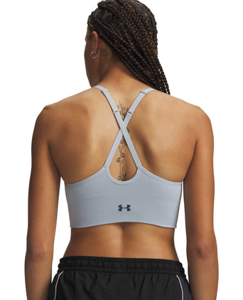 Vanish Seamless Low Light Support Sports Bra - Blue Fog/Downpour Grey
