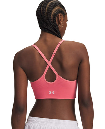 Vanish Seamless Low Sports Bra - Bittersweet Pink/White