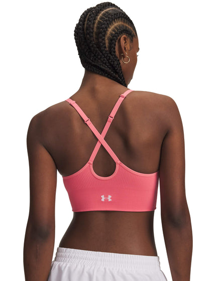 Under Armour Vanish Seamless Light Support Sports Bra - Bittersweet Pink/Whiteimages2- The Sports Edit
