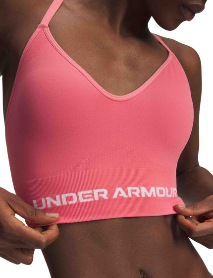 Under Armour Vanish Seamless Light Support Sports Bra - Bittersweet Pink/Whiteimages3- The Sports Edit