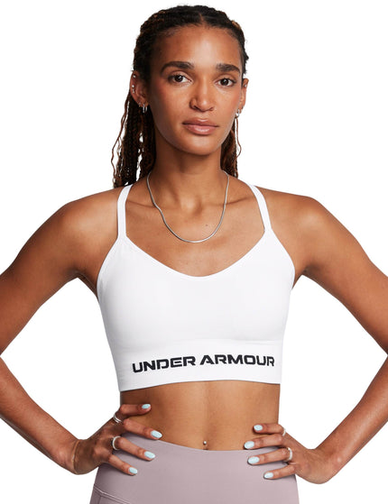 Vanish Seamless Low Light Support Sports Bra - White/Black