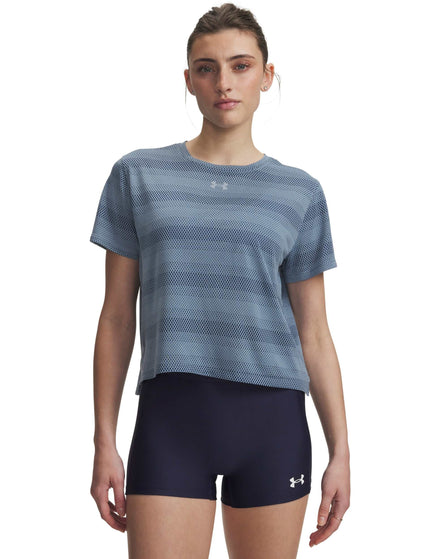 Under Armour Velociti Short Sleeve - Blue Wind/Reflectiveimages1- The Sports Edit