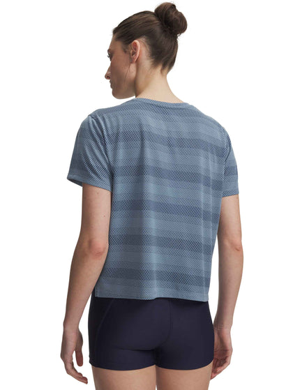 Under Armour Velociti Short Sleeve - Blue Wind/Reflectiveimages2- The Sports Edit