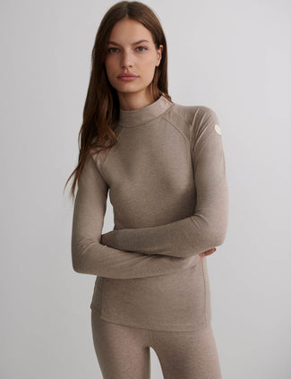 Always Warm Baselayer Top - Taupe Marl