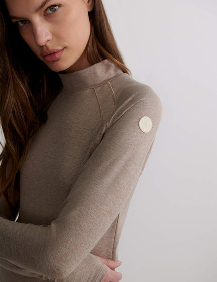 Varley Always Warm Baselayer Top - Taupe Marlimages3- The Sports Edit