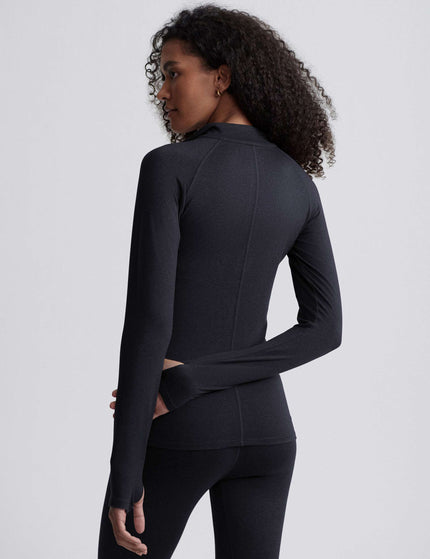 Varley Always Warm Half-Zip Base Layer Top - Black Marlimages2- The Sports Edit