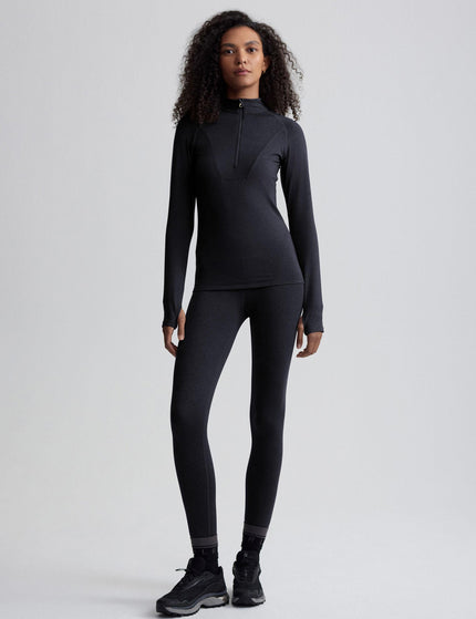 Varley Always Warm Half-Zip Base Layer Top - Black Marlimages4- The Sports Edit