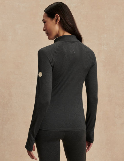 Varley Always Warm Half-Zip Base Layer Top - Black Marlimages2- The Sports Edit