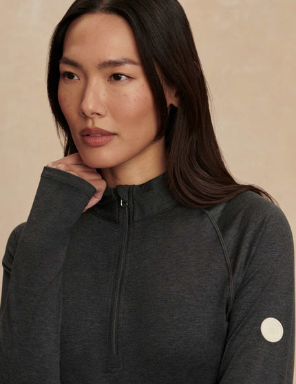 Varley Always Warm Half-Zip Base Layer Top - Black Marlimages3- The Sports Edit