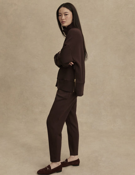 Varley Barker High Neck Sweat - Coffee Beanimages8- The Sports Edit