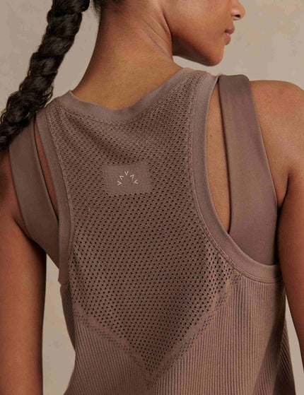 Varley Dayna Seamless Tank - Coffee Quartzimages4- The Sports Edit
