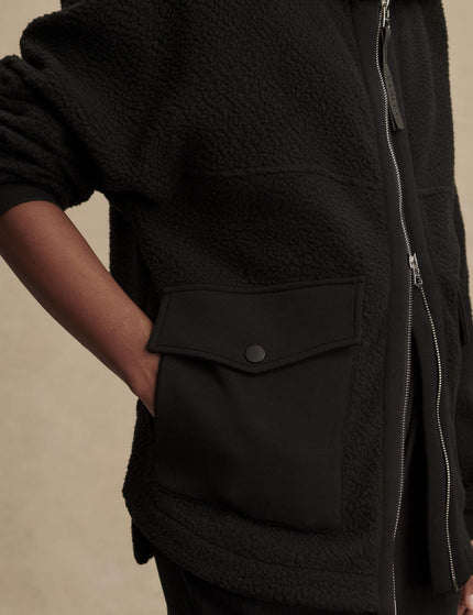 Varley Eleanor Patch Pocket Fleece - Blackimages5- The Sports Edit