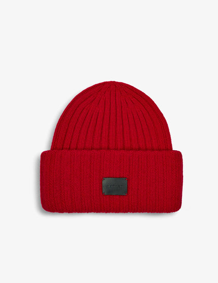 Varley Elva Chunky Rib Beanie - Red Dahliaimages2- The Sports Edit