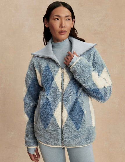 Varley Franca Sherpa Jacket - Ashley Blueimages1- The Sports Edit