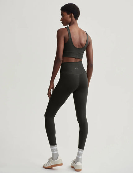 Varley FreeSoft Cori Light Support Sports Bra - Dark Resin Greenimages5- The Sports Edit