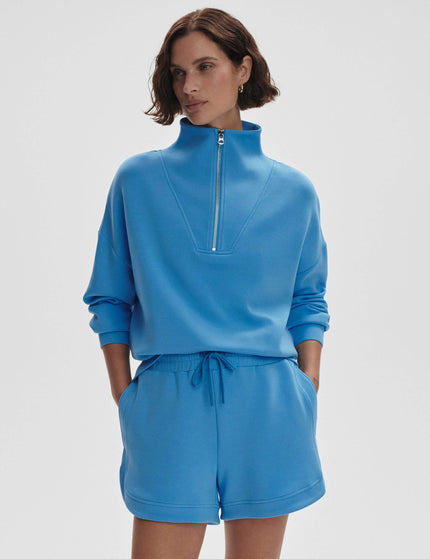 Varley Hawley Half Zip Sweat - Azure Blueimages5- The Sports Edit