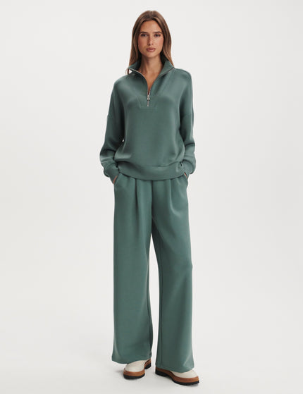Varley The Doublesoft Wide Leg Set - Dark Forestimages1- The Sports Edit