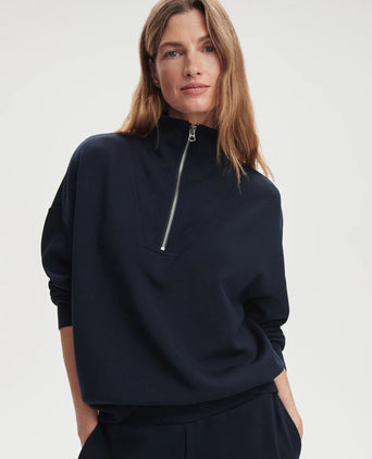 Hawley Half Zip Sweat - Navy