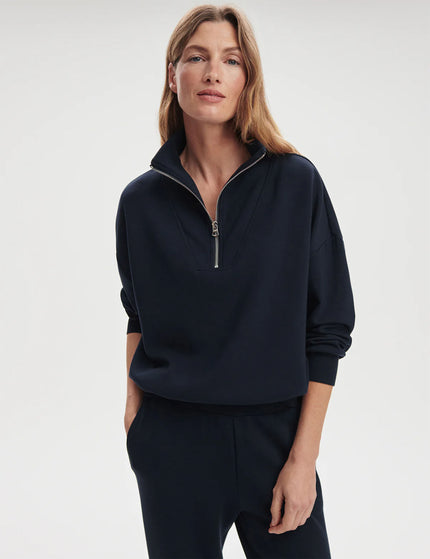 Varley Hawley Half Zip Sweat - Navyimages2- The Sports Edit