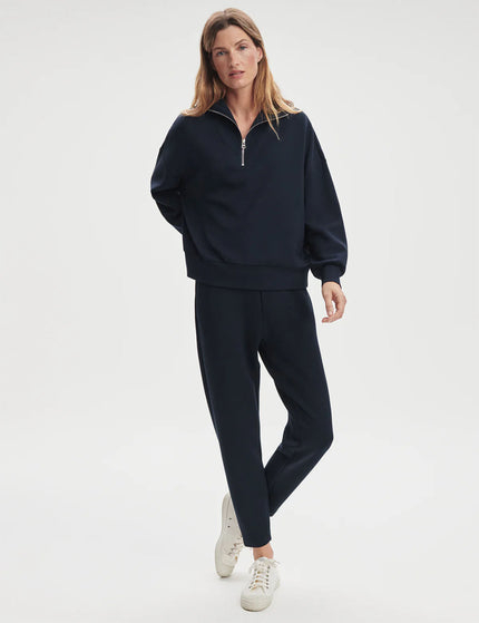 Varley Hawley Half Zip Sweat - Navyimages3- The Sports Edit