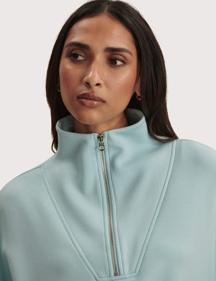 Varley Hawley Half Zip Sweat - Porcelain Blueimages3- The Sports Edit