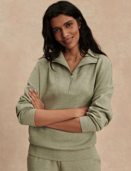 Varley Hawley Half Zip Sweat - Shadow Marlimages3- The Sports Edit
