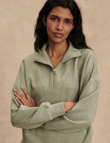 Varley Hawley Half Zip Sweat - Shadow Marlimages4- The Sports Edit