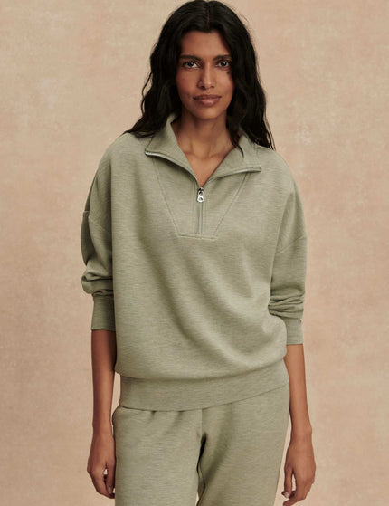 Varley Hawley Half Zip Sweat - Shadow Marlimages6- The Sports Edit