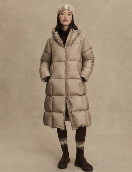 Varley Katya Long Down Puffer - Portabella Metallicimages1- The Sports Edit