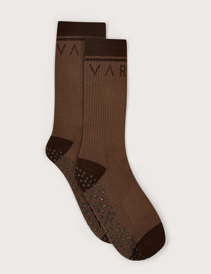 Varley Kendrick Grip Sock - Deep Taupeimages1- The Sports Edit