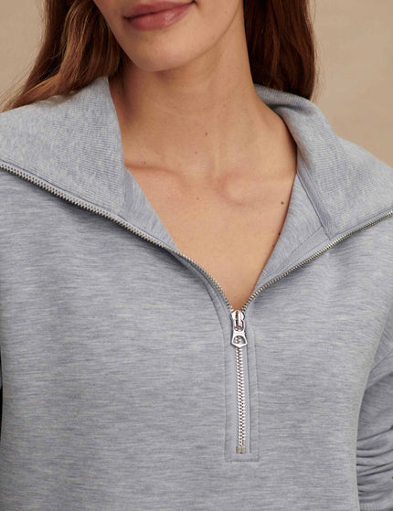 Varley Larson Half-Zip Sweat - Mid Blue Marlimages4- The Sports Edit